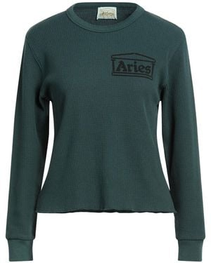 Aries Dark Sweatshirt Cotton - Green