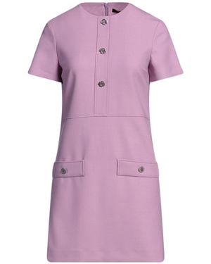 Maje Mini Dress Polyester, Virgin Wool, Elastane - Purple