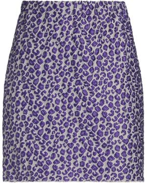 THE M.. Mini Skirt Polyester, Polyamide - Blue