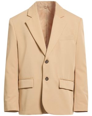 Imperial Camel Blazer Polyester, Viscose, Elastane - Natural
