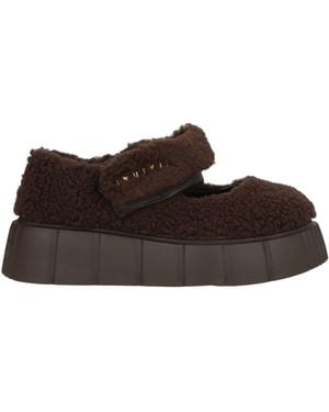 Inuikii Dark Court Shoes Textile Fibres - Brown