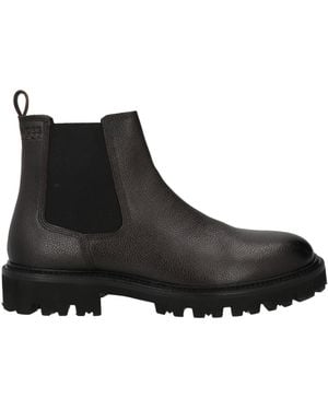 BOSS Dark Ankle Boots Leather - Black