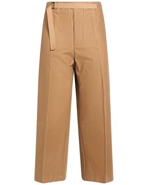 Costumein Camel Trousers Cotton - Natural