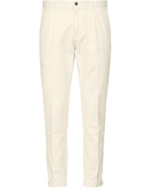 Incotex Ivory Pants Cotton, Elastane - Natural