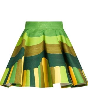 PUCCI Mini Skirt Cotton, Polyamide - Green
