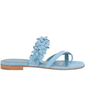 Manolo Blahnik Zehentrenner - Blau