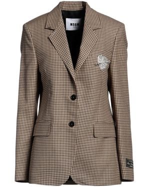 MSGM Blazer Wool - Brown