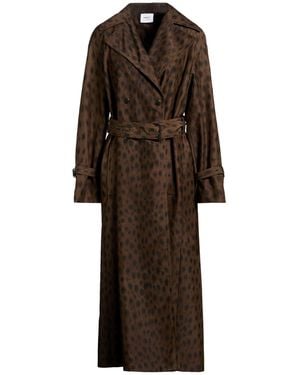 Akris Punto Military Overcoat & Trench Coat Polyester - Brown