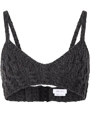 McQueen Top Wool, Cashmere, Polyamide, Elastane - Black