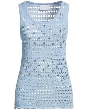 Isabelle Blanche Top Cotton, Viscose, Paper - Blue