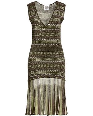 Happy Sheep Midi Dress - Gray