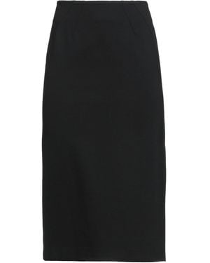 Caractere Midi Skirt Viscose, Polyamide, Elastane - Black