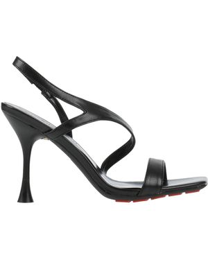 Manufacture D'essai Sandals Textile Fibres - Metallic