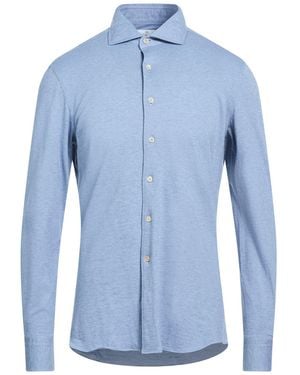 Alessandro Gherardi Slate Shirt Cotton, Cashmere - Blue
