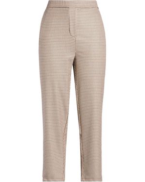 Rebel Queen Pants Polyester, Viscose, Elastane - Natural