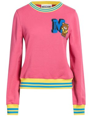 Moschino Fuchsia Sweatshirt Cotton - Pink