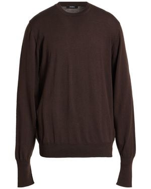 Alpha Studio Dark Sweater Merino Wool - Brown
