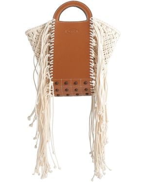 Tod's Camel Handbag Leather - White