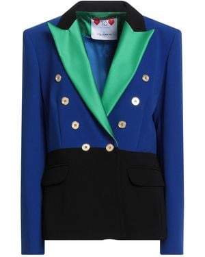 Gai Mattiolo Love To Love Blazer Polyester, Elastane - Blue