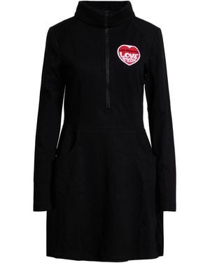 Love Moschino Mini Dress Viscose, Polyamide, Elastane - Black