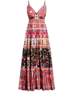 CAMILLA Maxi Dress Organic Cotton - Red