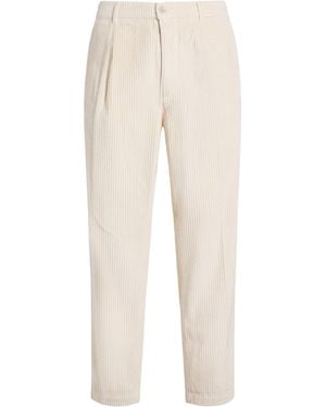 0/zero Construction Cream Trousers Cotton - Natural