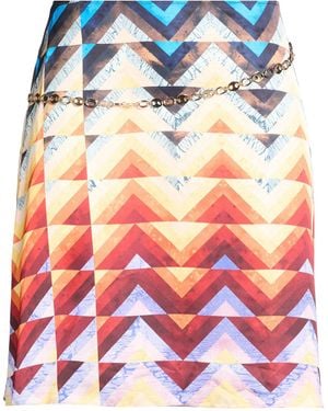 Rabanne Burgundy Midi Skirt Polyester - Blue