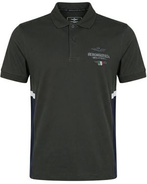 Aeronautica Militare Military Polo Shirt Cotton, Elastane - Black