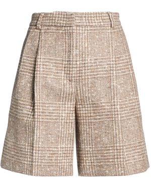 Kiton Shorts & Bermuda Shorts Wool, Alpaca Wool, Polyester - Natural