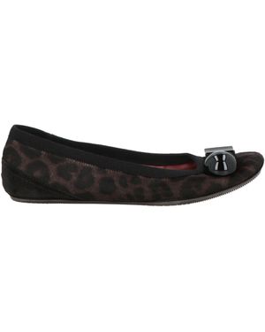 Dove Nuotano Gli Squali Dark Ballet Flats Leather - Black
