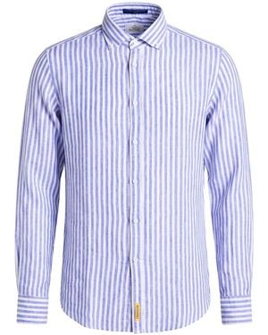 B.D. Baggies Shirt Linen - Blue