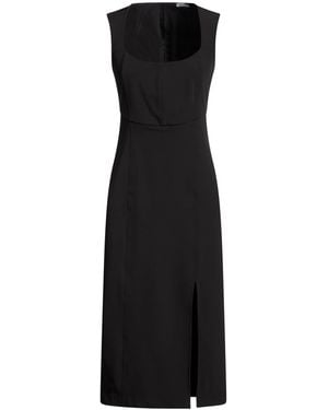 Patrizia Pepe Midi Dress Polyester, Elastane - Black