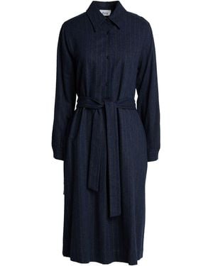 Niu Midi Dress Viscose, Polyester - Blue