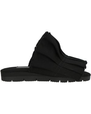 Yohji Yamamoto Sandals Textile Fibers - Black