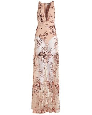 Elisabetta Franchi Maxi Dress Polyester - Pink