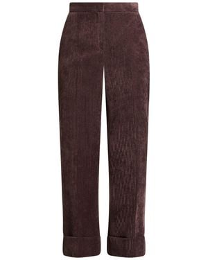 Via Masini 80 Pants Polyester, Nylon, Elastane - Purple