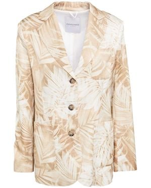 ERMANNO FIRENZE Blazer Viscose - Natural