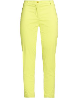 KATE BY LALTRAMODA Pants Cotton, Elastane - Yellow