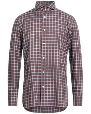 Luigi Borrelli Napoli Shirt Cotton - Brown