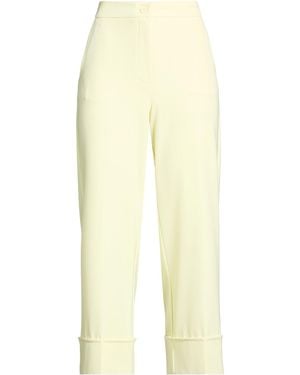 Marella Pastel Pants Polyester, Elastane - Yellow
