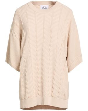 Alpha Studio Sweater Cotton - Natural