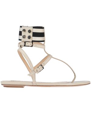 Elisabetta Franchi Toe Post Sandals - White