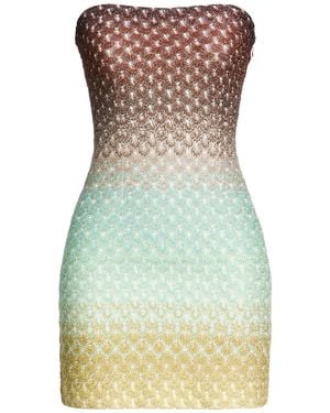 Missoni Mini Dress Viscose, Metallic Fiber - Blue