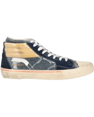 HIDNANDER Sneakers Leather, Textile Fibers - Blue
