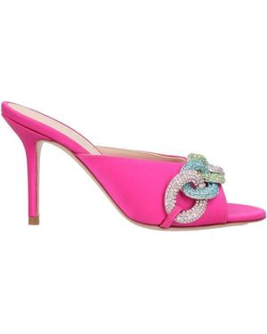 Gedebe Fuchsia Sandals Textile Fibers - Pink