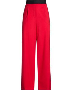 MSGM Trousers Virgin Wool, Elastane - Red