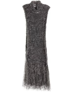 Maliparmi Scarf Polyamide, Metallic Fiber - Gray