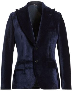 Reveres 1949 Midnight Blazer Polyester, Elastane - Blue