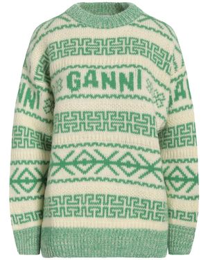 Ganni Jumper Wool - Green