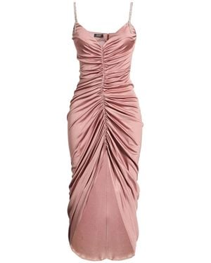 Liu Jo Antique Rose Midi Dress Acetate - Pink